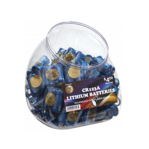 ASP 81923 CR123A Battery - Jar of 100