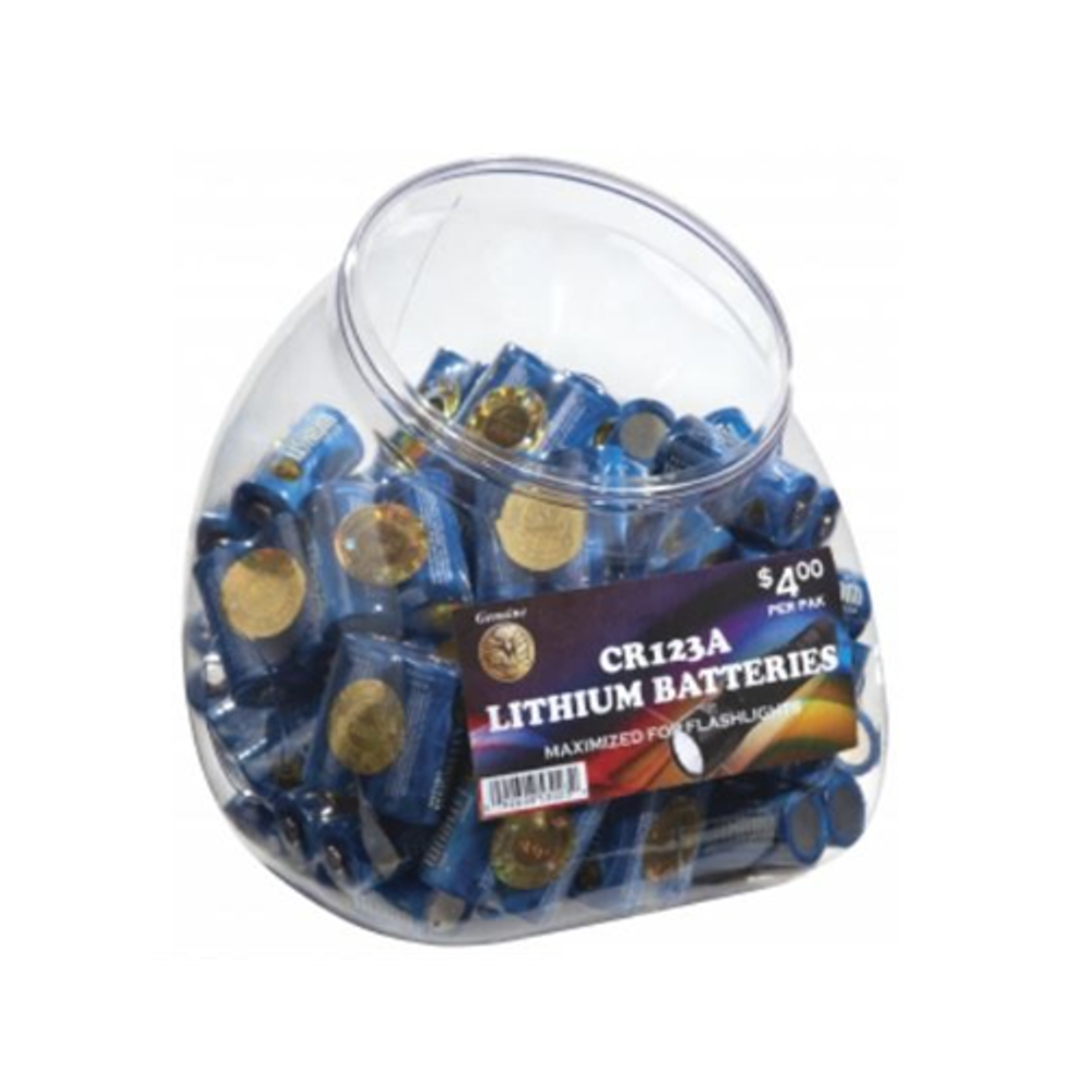 ASP 81923 CR123A Battery - Jar of 100