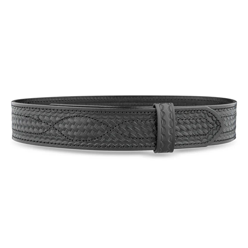 Dutyman 5021-M 2-1/4"" Basketweave Leather Buckleless Outer Belt