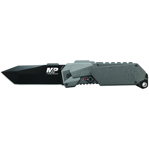 Smith & Wesson SWMP9BT M&P M.A.G.I.C. Assist Liner Lock 4034 Stainless Steel Tanto Black Blade, Aluminum Handle, w/Side Safety & Pocket
