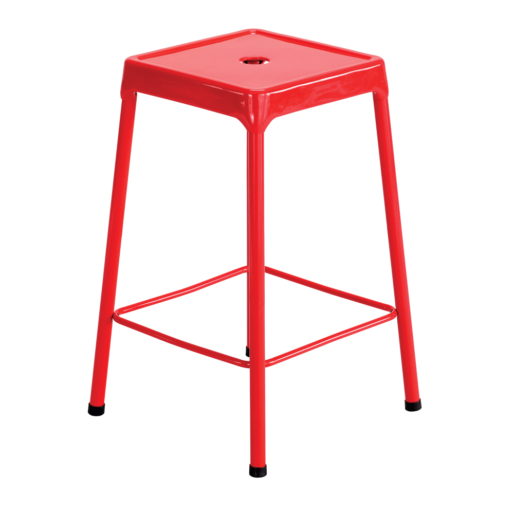 SAFCO PRODUCTS CO 6605RD Safco Steel Counter Stool, Red