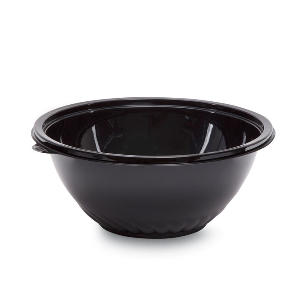 WNA, INC. APB160BL Caterline Pack n' Serve Plastic Bowl, 160 oz, 12" Diameter x 5" h, Black, 25/Carton