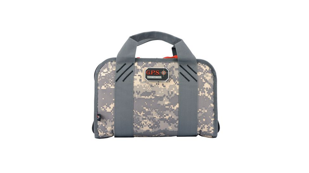GPS GPS-1308PCDC Double Pistol Case w/ Mag Storage & Dump Cup