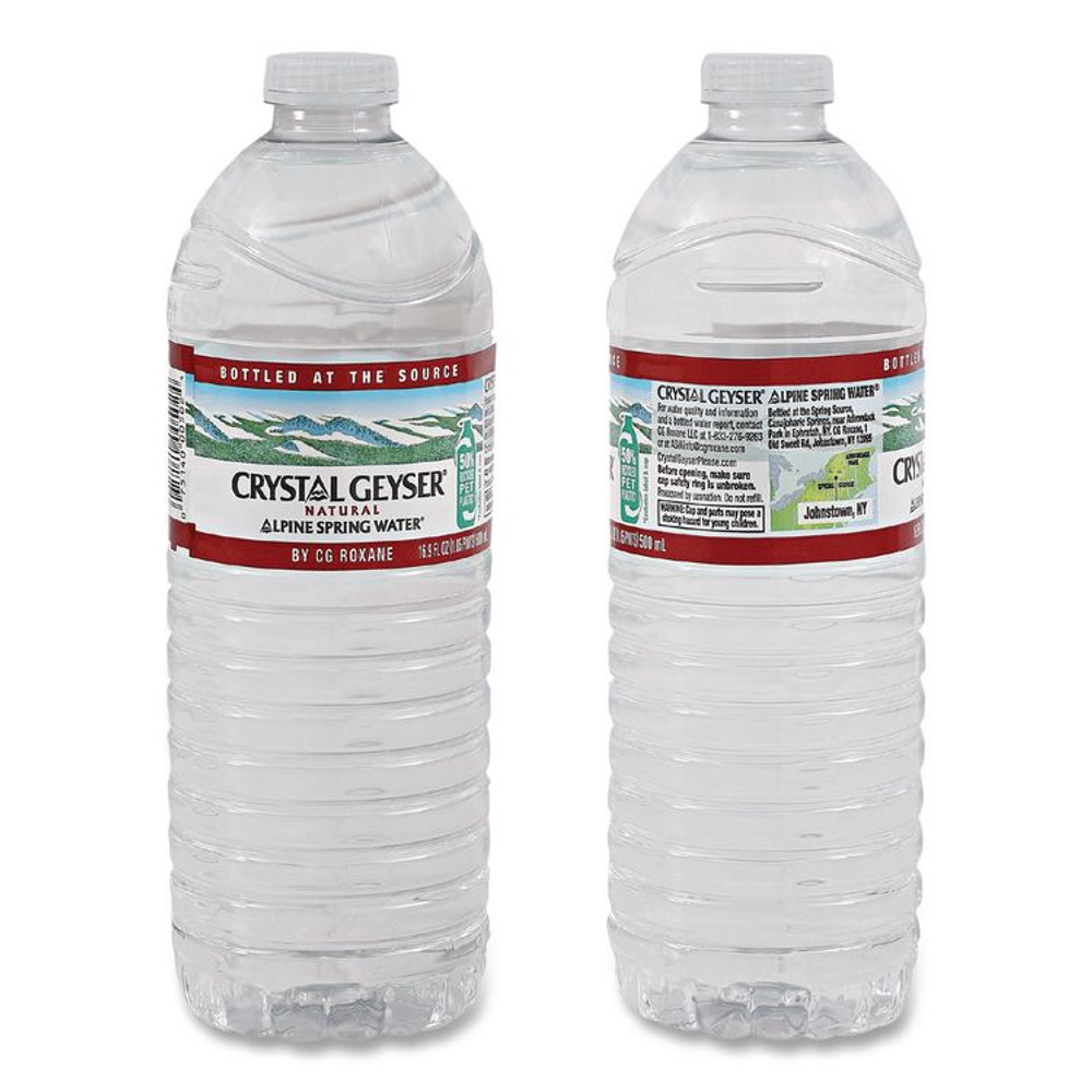 CRYSTAL GEYSER WATER CO 35001CT Alpine Spring Water, 16.9 oz Bottle, 35/Carton