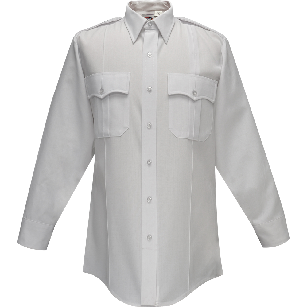 Flying Cross 45W66 00 16.0 36/37 Deluxe Tropical Long Sleeve Shirt w/ Pleated Pockets