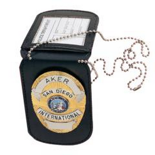 Aker Leather A597-TP Neck Badge & ID Holder