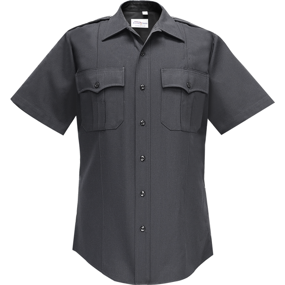 Flying Cross 87R78Z 10 19.0/19.5 N/A Command Short Sleeve Shirt w/ Zipper