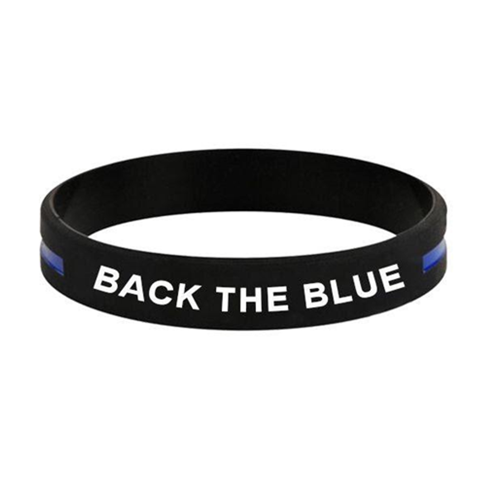 Thin Blue Line BACK-BLUE-BR-9 Back the Blue Bracelet