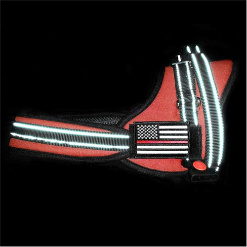 Thin Blue Line DOG-HARN-TRL-MEDIUM-KIT Dog Harness Thin Red Line