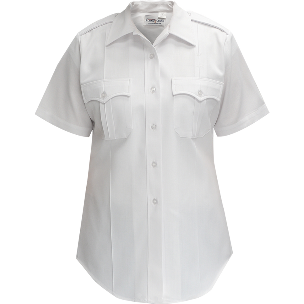 Flying Cross 152R66 00 30 N/A Deluxe Tropical Women's Short Sleeve Shirt w/ Convertible Sport Collar