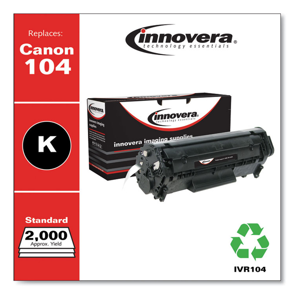 INNOVERA Canon® 104 Remanufactured Black Toner, Replacement for 104 (0263B001AA), 2,000 Page-Yield