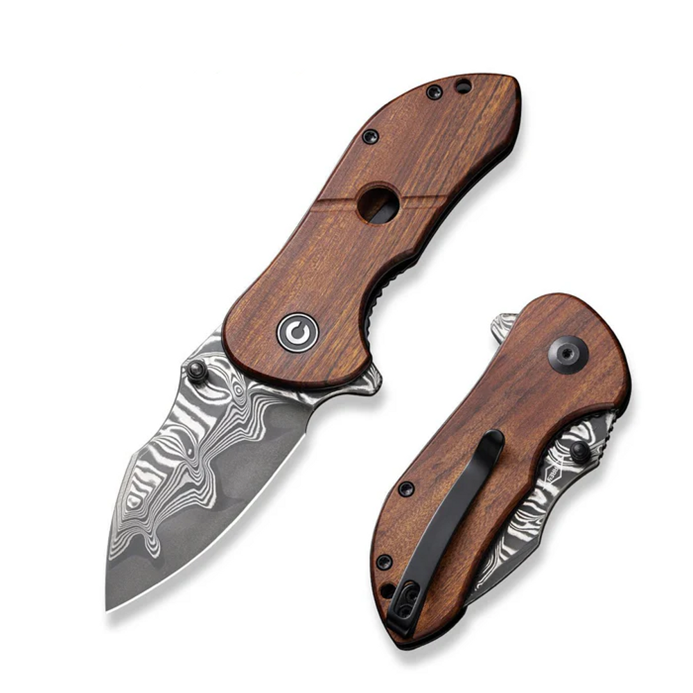 CIVIVI Knives C22018C-DS1 CIVIVI Gordo Flipper Knife Wood Handle