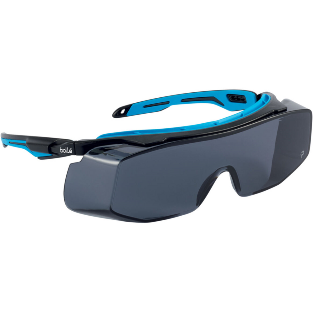 Bolle TRYOTGPSF TRYON OTG SAFETY SPECTACLES OTG PC SMOKE PLATINUM PC TPR OTG