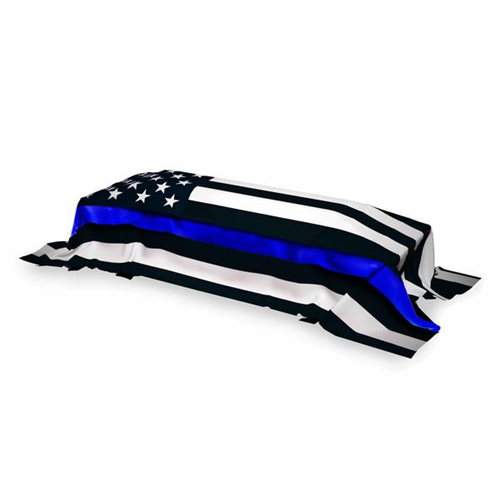 Thin Blue Line DB-AMERICAN-5X95 Durasleek Thin Blue Line American Flag, Sewn & Embroidered