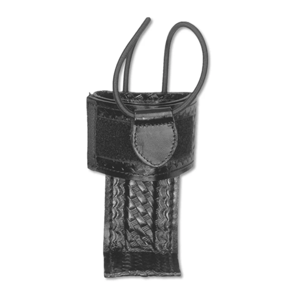 Dutyman 4121S Basketweave Leather Steel Based Radio Holder (Swivel)