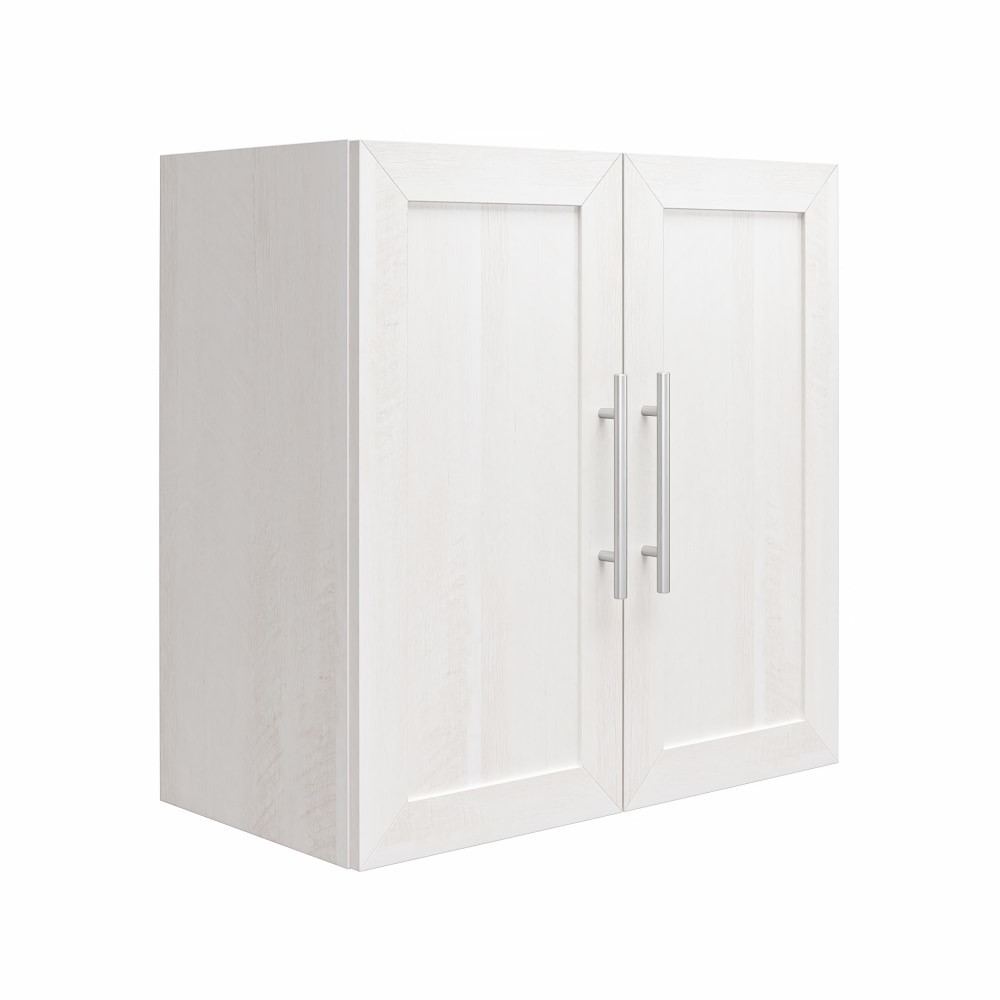 AMERIWOOD INDUSTRIES, INC. Ameriwood Home 2513341COM  Systembuild Evolution Camberly Framed 24inW Wall Cabinet, Ivory Oak