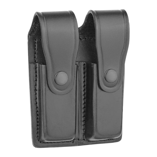 Dutyman 8511SB Plain Leather Double Magazine Holder for 9MM