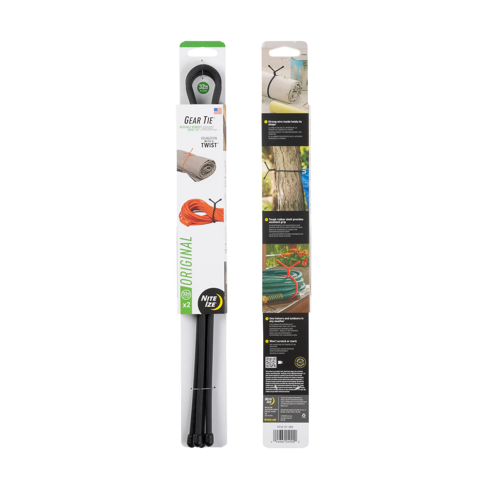 Nite-Ize GT32-01-2R3 Gear Tie Reusable Rubber Twist Tie