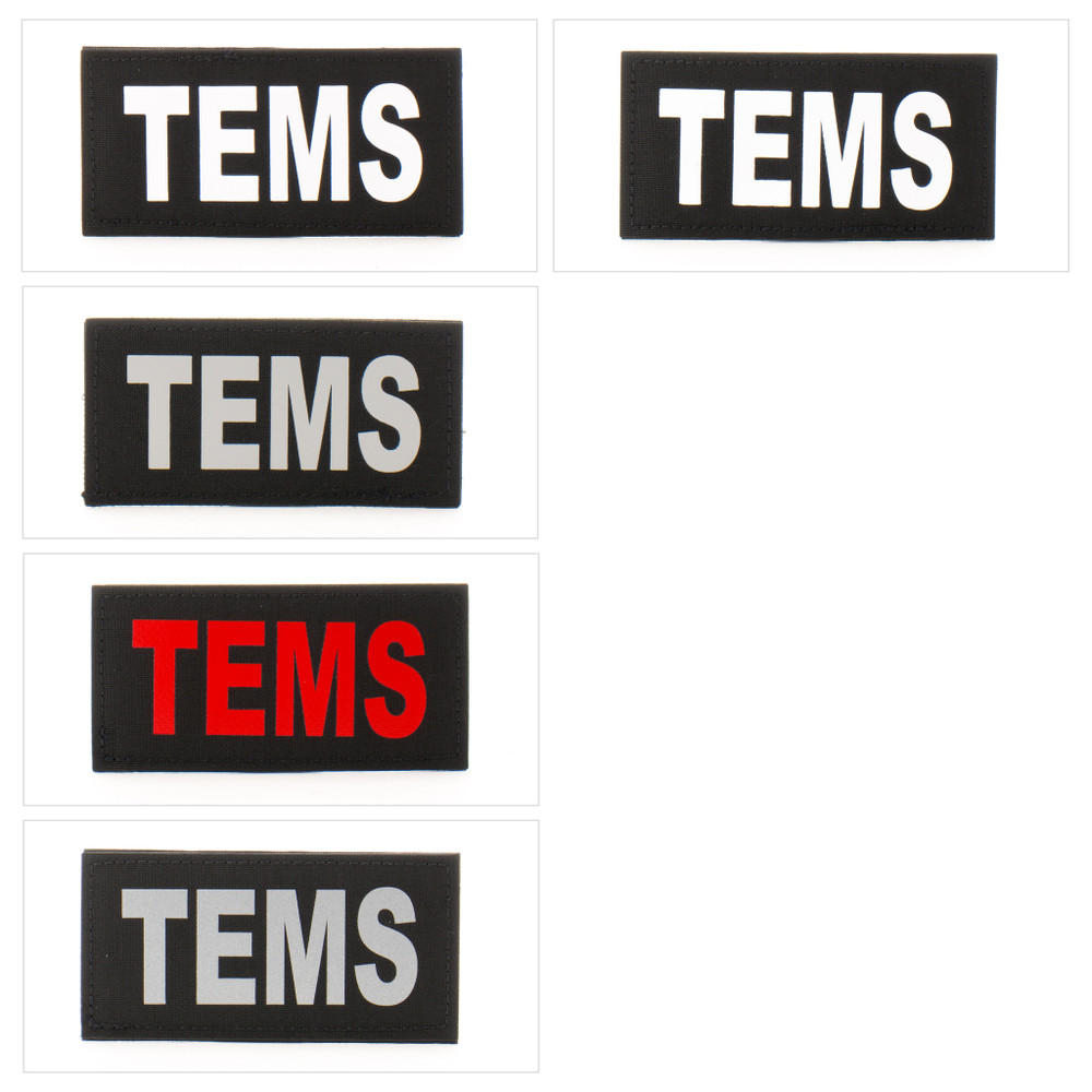 Eleven 10 E10-7001-TEMS-BLK/WHT 2x4 Med ID Patch
