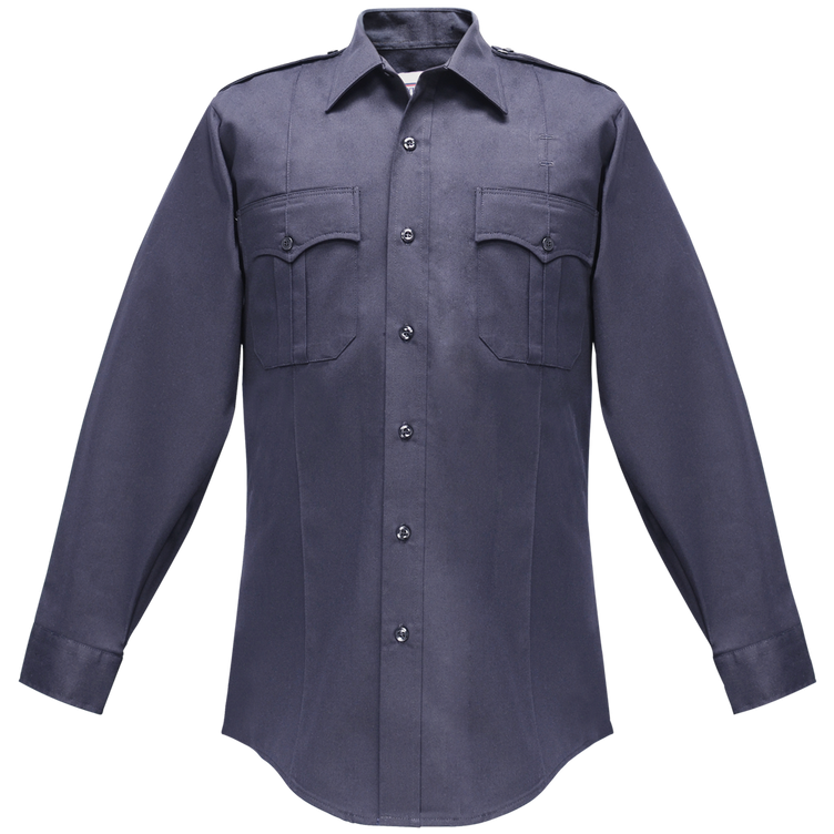 Flying Cross 35W54 76 20.0/20.5 32/33 Duro Poplin Long Sleeve Shirt w/ Sewn-In Creases