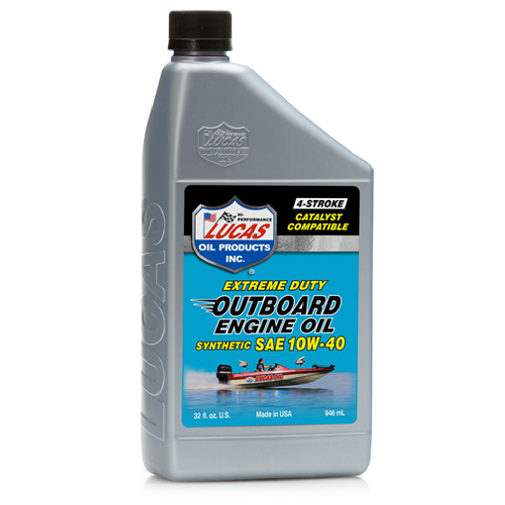 Lucas Oil 10662-6 Outboard Engine Oil Synthetic SAE 10W-40