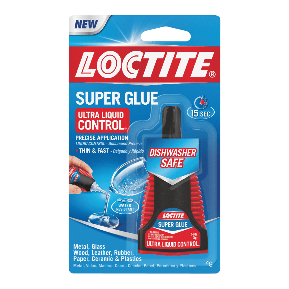 HENKEL CONSUMER ADHESIVES INC 1647358 Loctite Ultra Liquid Super Glue With Control Applicator, 0.14 Oz, Clear