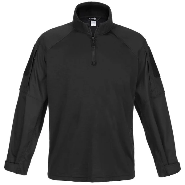 Vertx VTX1910BKLARGEREG Recon Flex Long Sleeve Combat Shirt