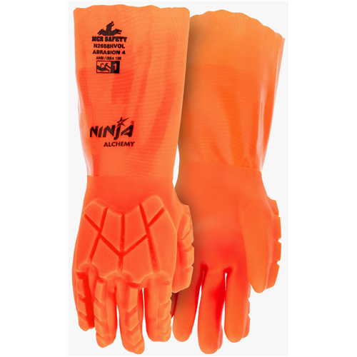 MCR Safety N2658HVOXL Ninja HVO DD PVC w/TPR