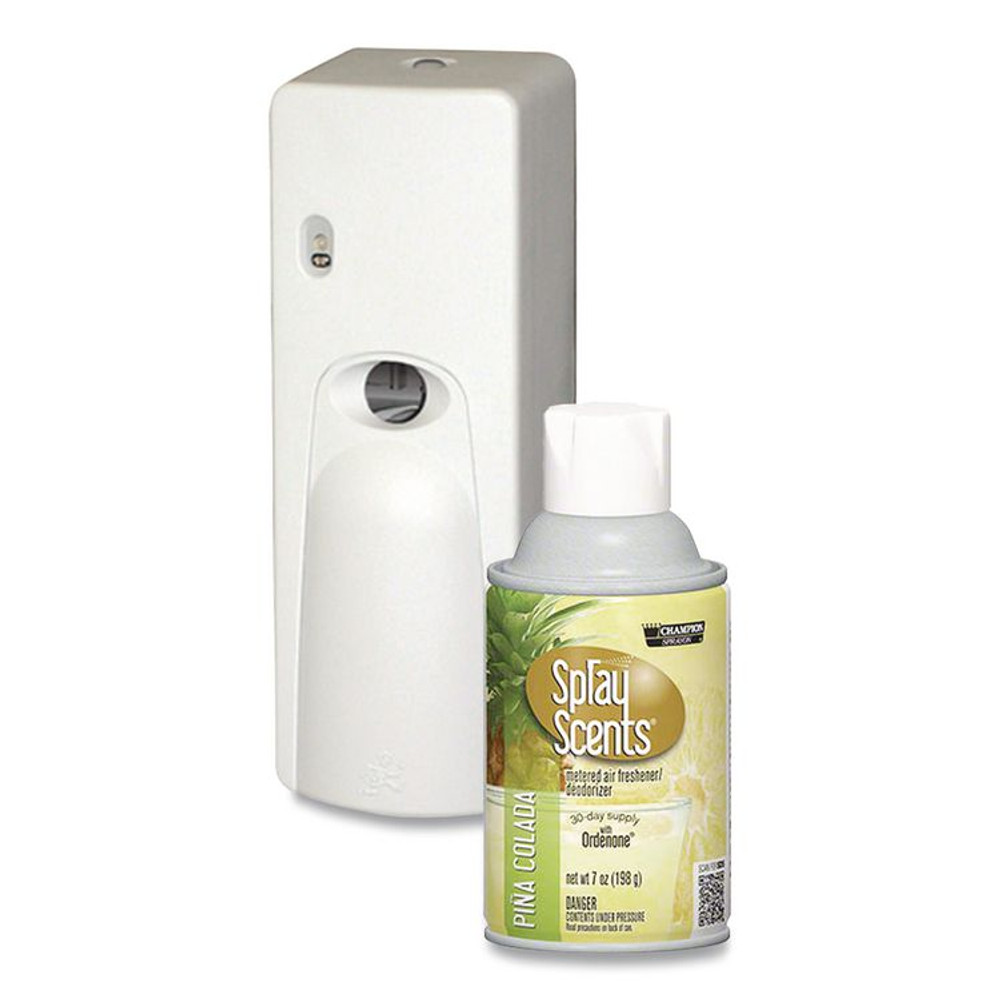 CHASE PRODUCTS 5180 Champion Sprayon SPRAYScents Metered Air Freshener Refill, Pina Colada, 7 oz Aerosol Spray, 12/Carton