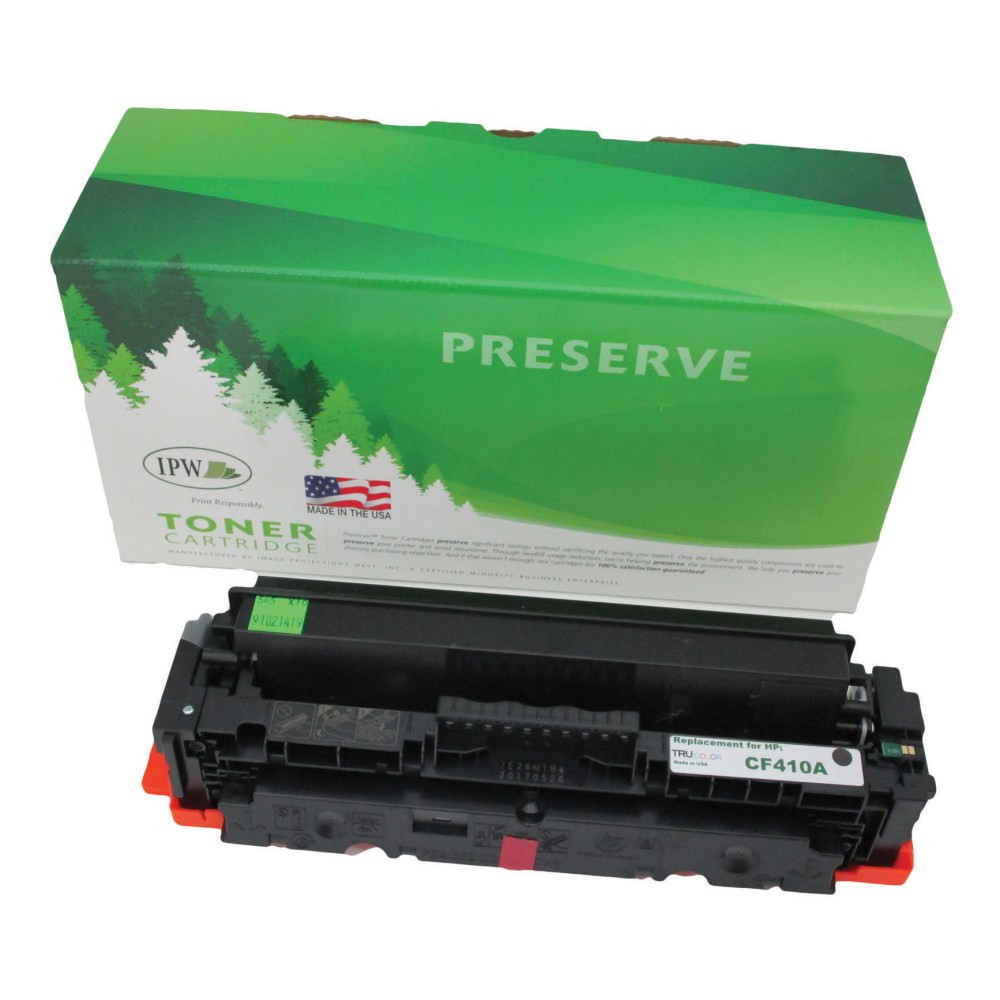 IMAGE PROJECTIONS WEST, INC. IPW Preserve 545-A10-ODP  Remanufactured Black Toner Cartridge Replacement For HP 410A, CF410A, 545-A10-ODP