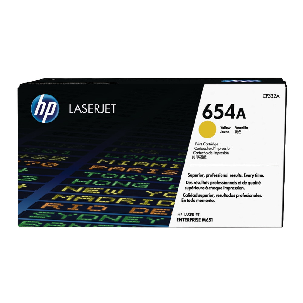 HP INC. HP CF332A  654A Yellow Toner Cartridge, CF332A