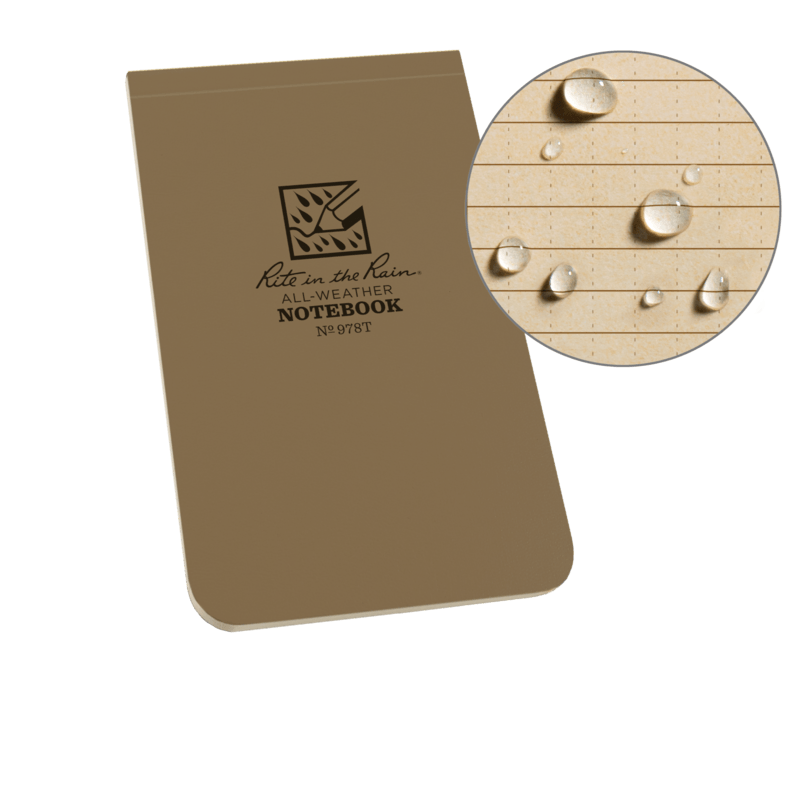 Rite in the Rain 978T Soft Cover Top Bound Notebook - 3.25 x 5.25