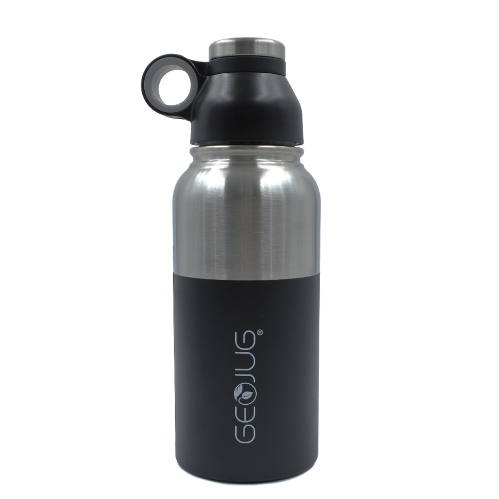 BRENTWOOD APPLIANCES, INC. G-1040BK Brentwood GeoJug Vacuum-Insulated Water Bottle, 40 Oz, Black