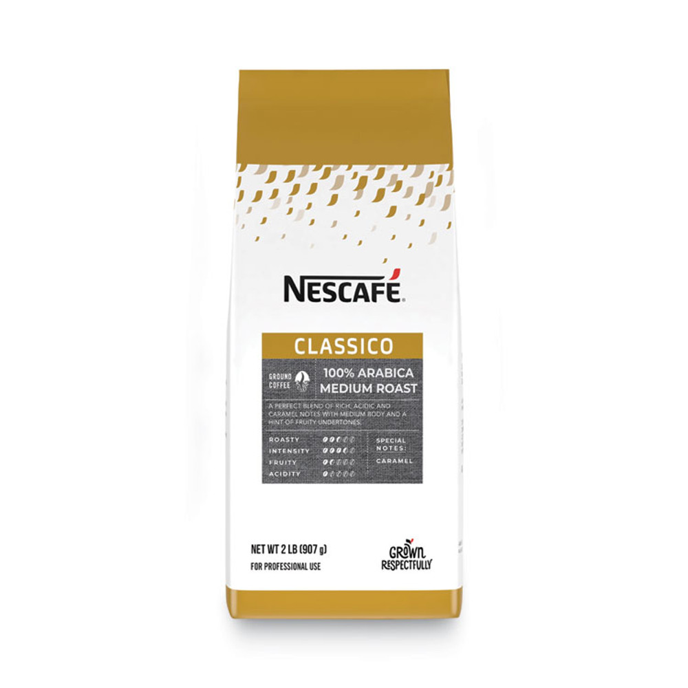 NESTLE Nescafé® 25573CT Classico 100% Arabica Roast Ground Coffee, Medium Blend, 2 lb Bag, 6/Carton