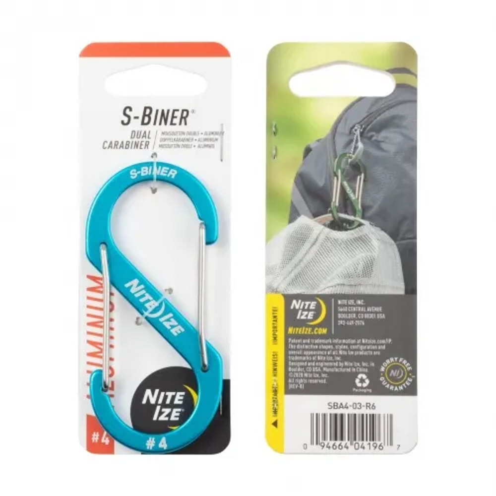 Nite-Ize SBA4-03-R6 S-Biner Aluminum Dual Carabiner