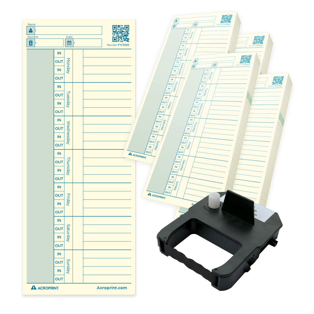 ACROPRINT TIME RECORDER CO. Acroprint 01-0296-006  TSB201 Accessory Pack, Pack Of 201 Pieces