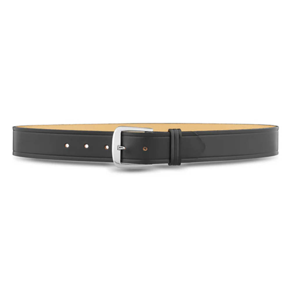 Dutyman 1511-38-9021 1-1/2"" Plain Leather Garrison Belt with Nickel Buckle