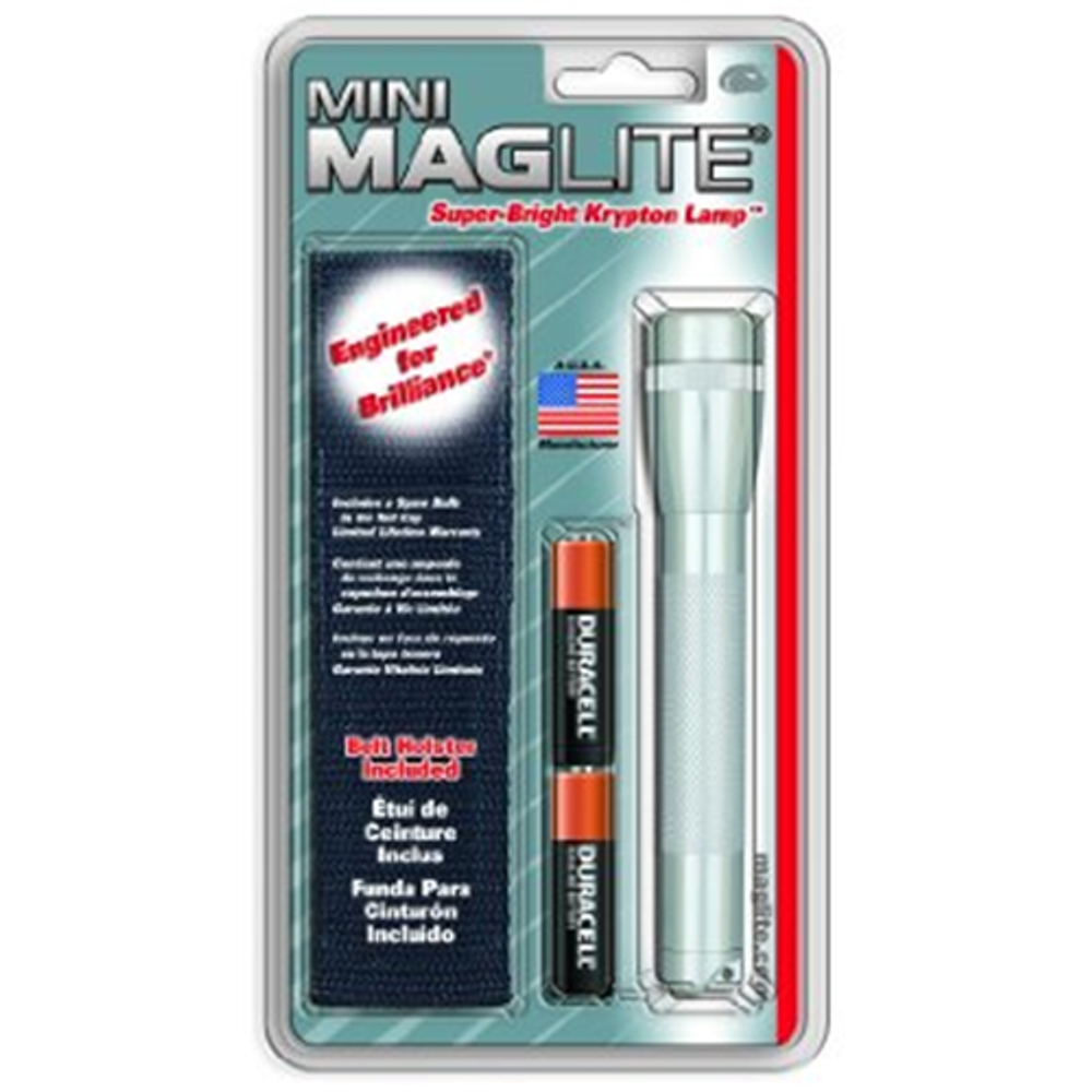 Maglite M2A10H M2A Mini Mag 2 AA-Cell Incandescent Flashlight w/Holster