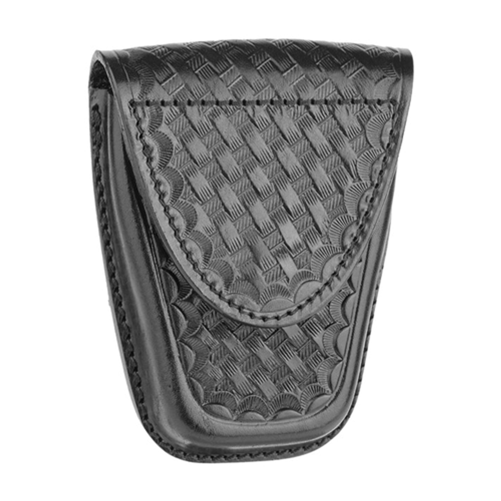 Dutyman 8821H Basketweave Leather Standard Closed Single Cuff Case