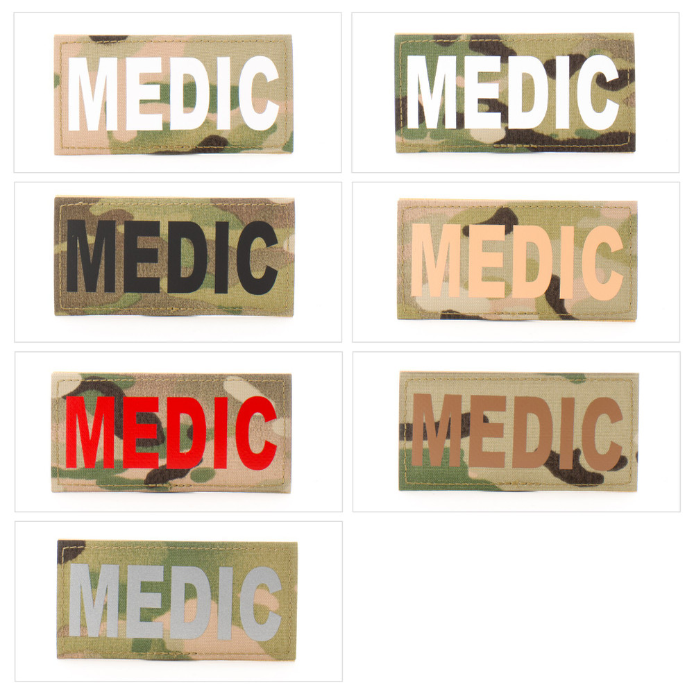 Eleven 10 E10-7001-MEDIC-MTC/BLK 2x4 Med ID Patch