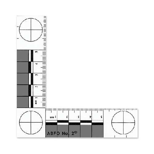 Forensics Source 1005951 ABFO No. 2 Photomacrographic Scale