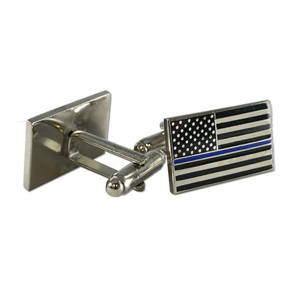 Thin Blue Line CUFF-TBLA Thin Blue Line Flag Cufflinks