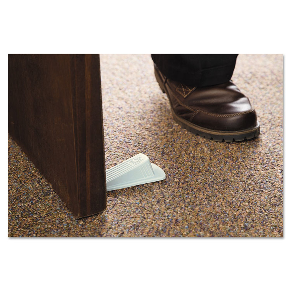 MASTER CASTER COMPANY 00975 Big Foot Doorstop, No Slip Rubber Wedge, 2.25w x 4.75d x 1.25h, Beige, 2/Pack