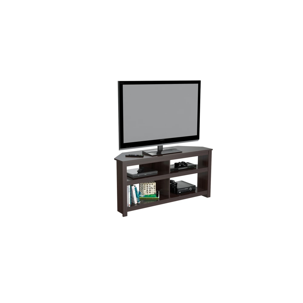 INVAL AMERICA, INC. MTV-13519 Inval Corner TV Stand For TVs Up To 60in, Espresso