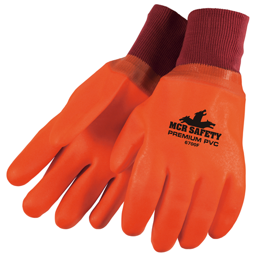MCR Safety 6700F Foam Orange Sandy Knit Wrist