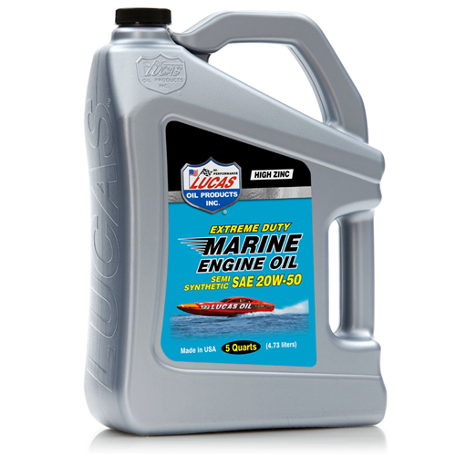 Lucas Oil 10811 Extreme Duty Marine Engine Oil Semi Synthetic SAE 20W-50