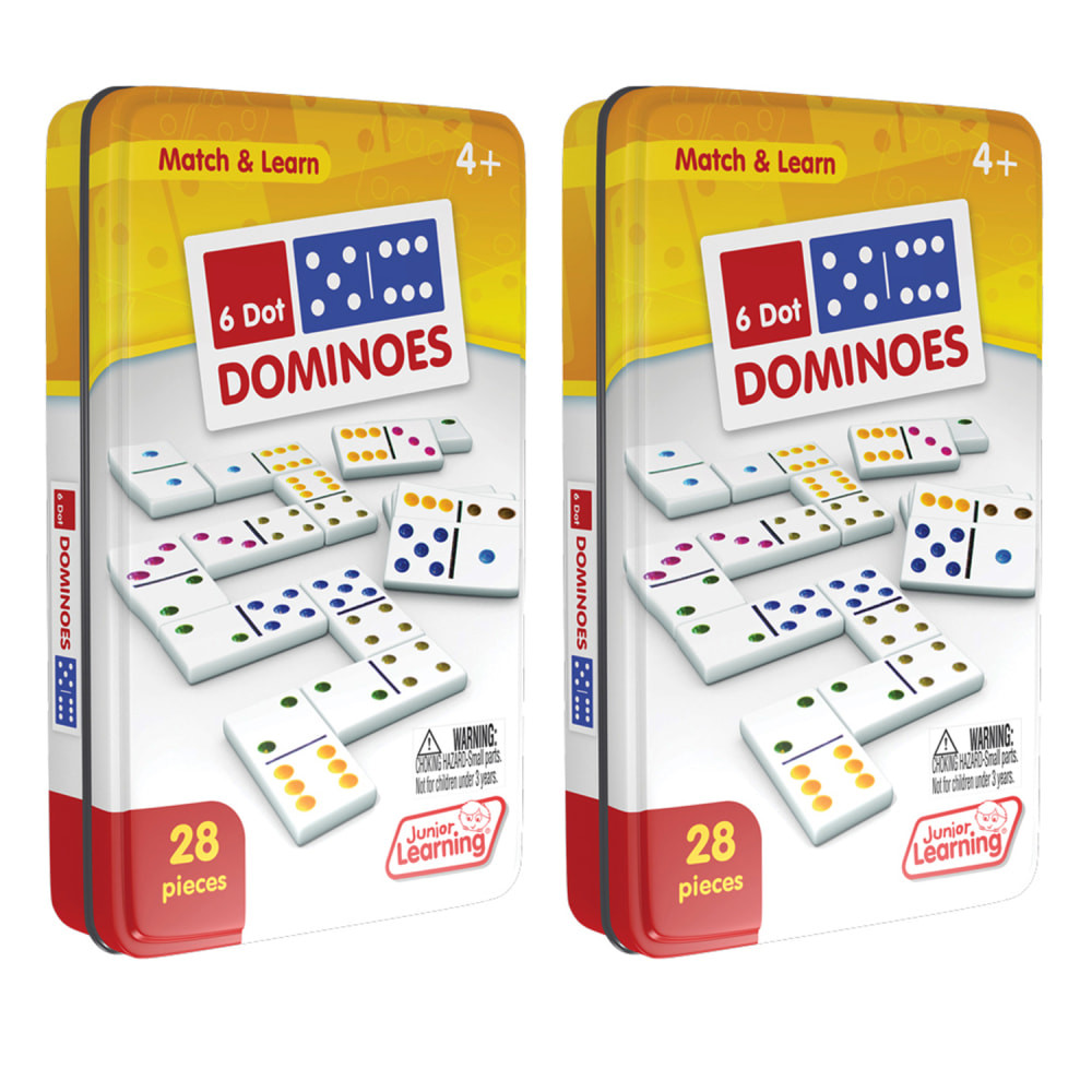 EDUCATORS RESOURCE Junior Learning JRL484-2  Dot Dominoes, 1st Grade, Pack Of 2 Sets