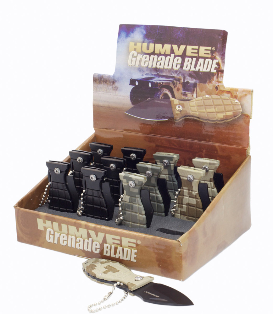Humvee HMV-DB-GRENADE Humvee Grenade Knife Display Box