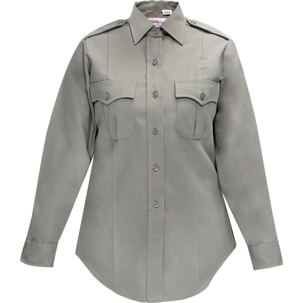 Flying Cross 126R54 41 48 LONG Duro Poplin Women's Long Sleeve Shirt w/ Sewn-In Creases