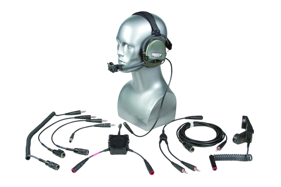TCI CTB3_U_ITJ32/RBKB-AM-2 Liberator III ITJCS - TACP/JTAC Secure Dual-Comm Tactical Headset w/ Integrated Digital Hearing Protection